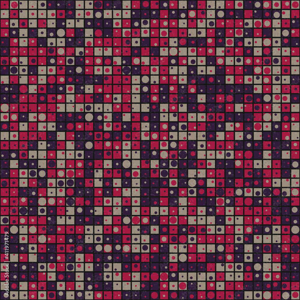 Fototapeta premium Abstract Geometric Pattern generative computational art illustration