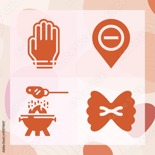 Simple set of slack related filled icons
