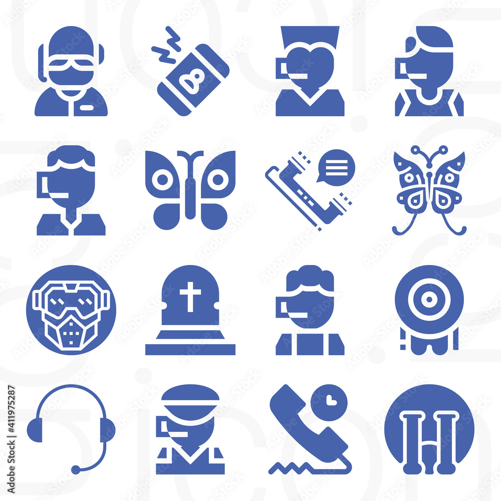 16 pack of scream filled web icons set 16 pack of scream filled web icons set