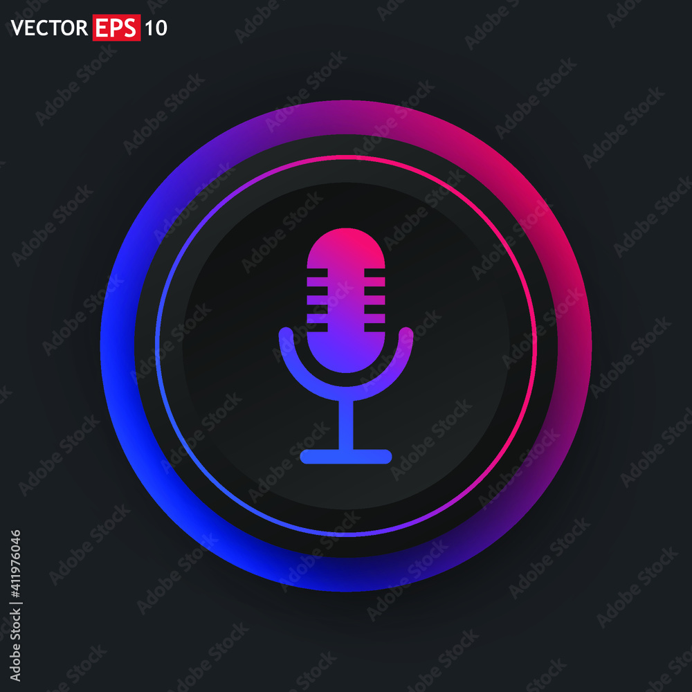 Retro microphone icon Retro microphone icon