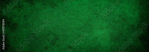 Abstract green grunge background banner