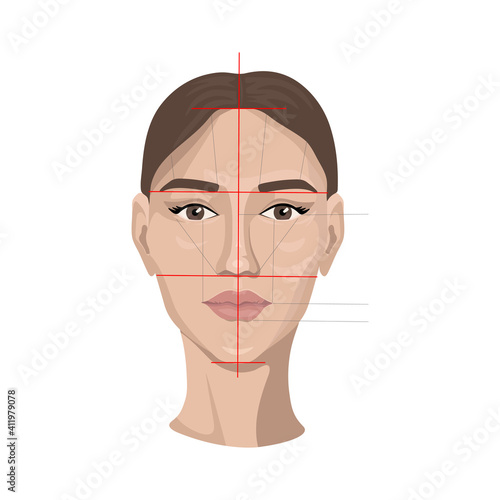 Beautiful girl with clear glowing skin after cosmetic procedures. Good results after applying beauty products and cosmetics. Skin care for the face, eyes and neck.