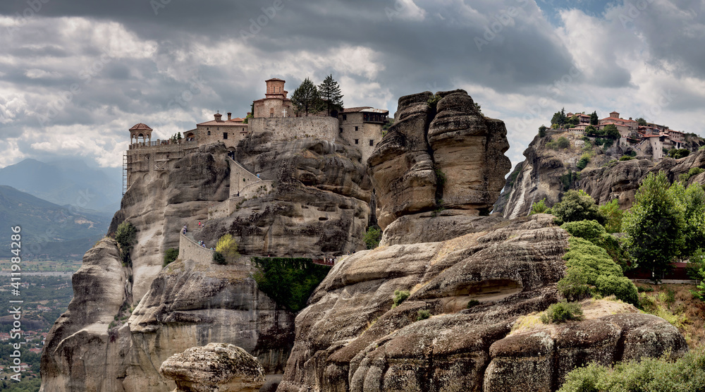 Meteora center for Orthodox Monasticism in Greece  (Thessaly, Greece,Trikala).