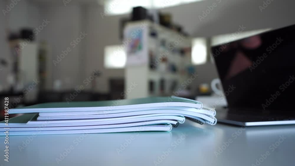 Angry Office Worker Throwing Documents On the Table At the Office Angry Office Worker Throwing Documents On the Table At the Office