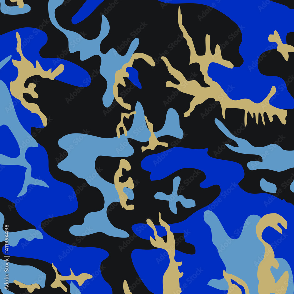 Fashionable camouflage pattern, vector illustration.Military print Vector wallpaper Fashionable camouflage pattern, vector illustration.Military print Vector wallpaper