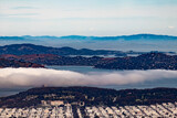 Marine Layer Hangs over the Bay across from South San Francisco, California, USA