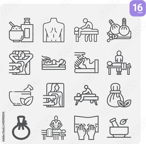 Simple set of swedish related lineal icons.