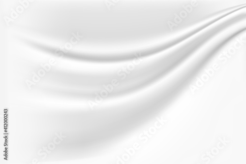Abstract wave white and gray tone background. 