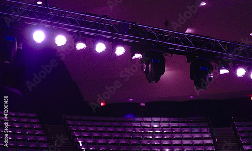 Purple Theatre Stage Lights