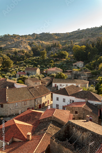 Houses in old historic village in Portugal
