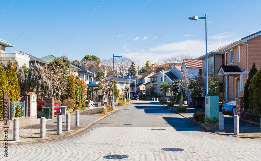 Fototapeta premium 住まい・暮らし・街イメージ 無電柱化区画