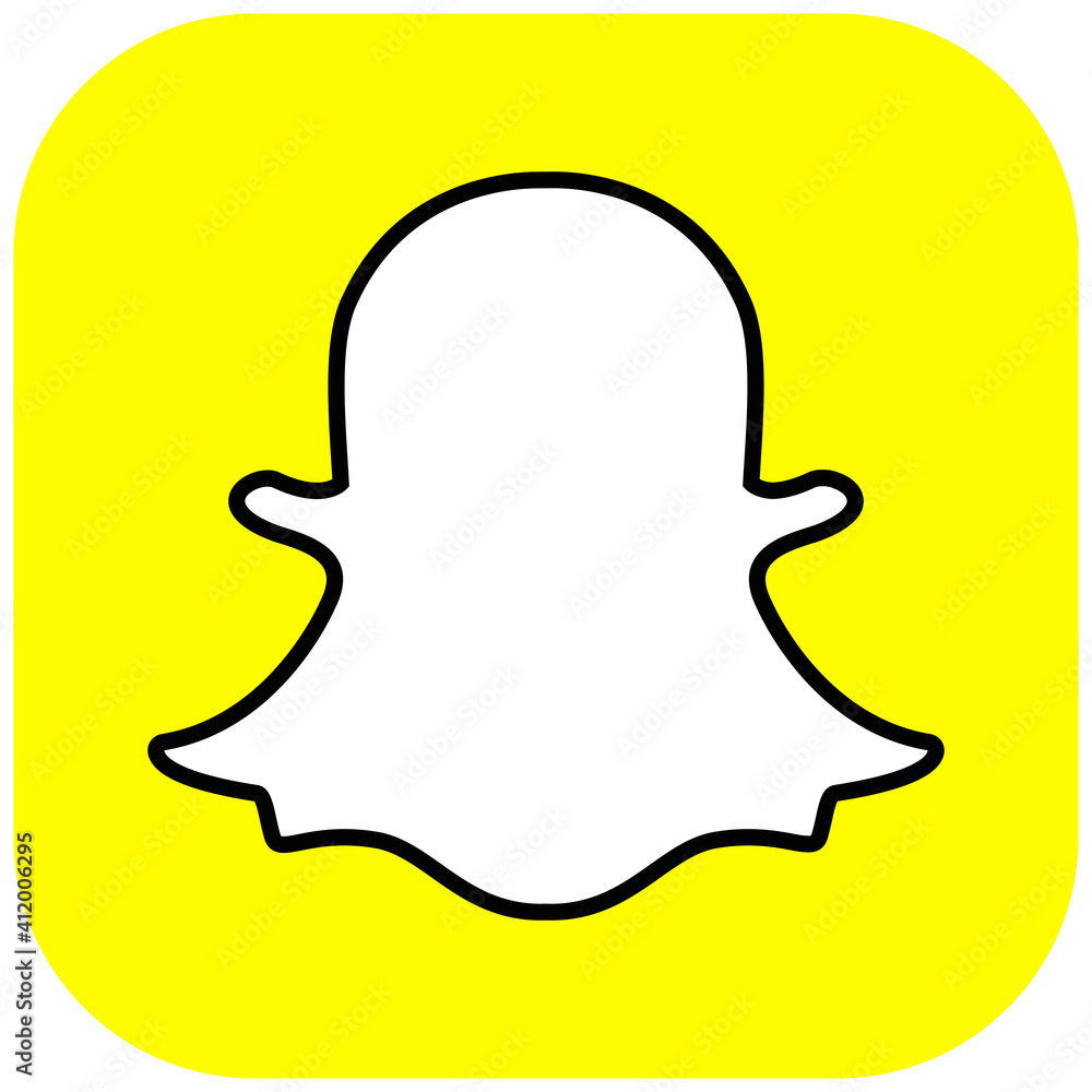 Snapchat Logo 2021. Stock Vector Stock Vector - Adobe Stock