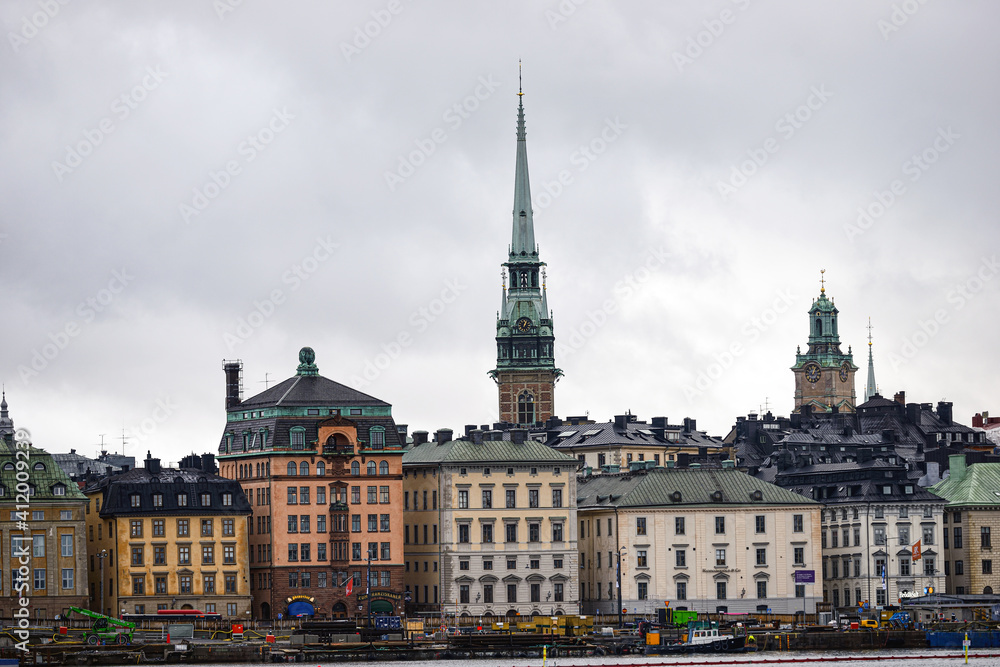 Fototapeta premium old town, sverige,sweden, stockholm