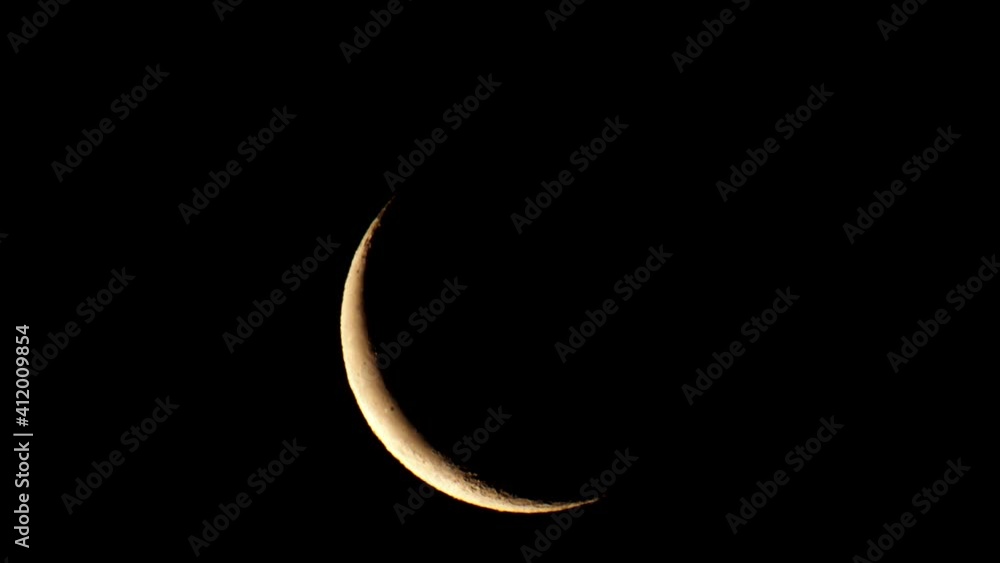 Tokyo,Japan-February 9, 2021: Falcate moon in the morning
Tokyo,Japan-February 9, 2021: Falcate moon in the morning