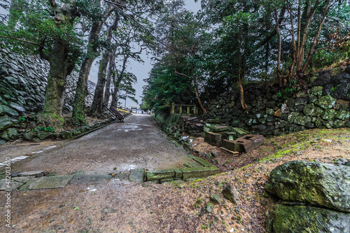 Obraz na płótnie 冬の松江城の風景 w salonie