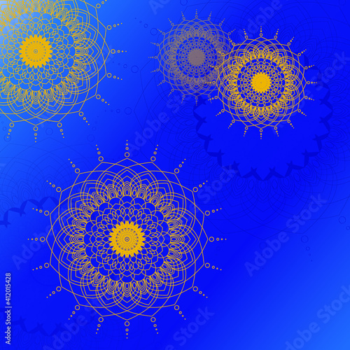 Mandala is related to Buddhism. Tibetans and Indians To be published all over the world It is widely used in meditation and yoga.