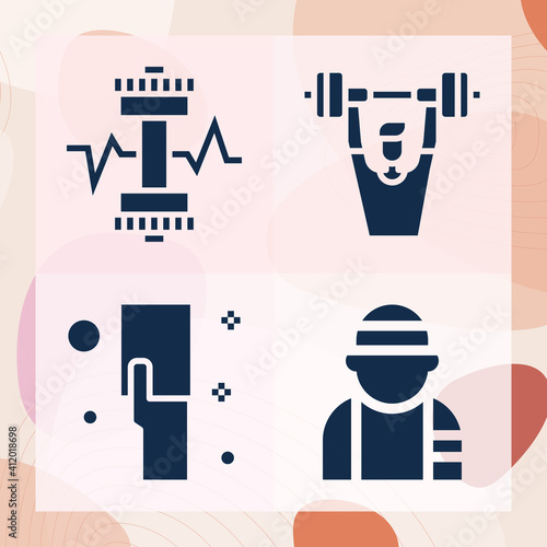 Simple set of competitors related filled icons