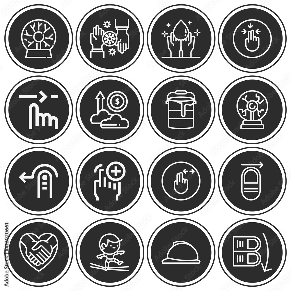 16 pack of complement lineal web icons set 16 pack of complement lineal web icons set