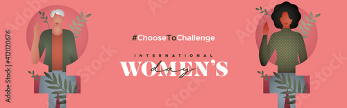 Women's Day choose to challenge old and afro woman card