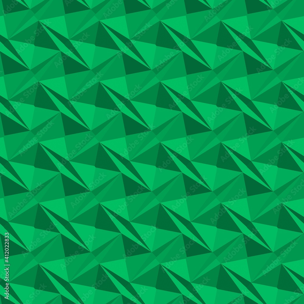 Raster geometric ornament. green and white pattern Raster geometric ornament. green and white pattern