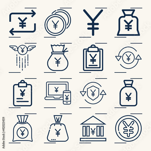 Simple set of longing related lineal icons.