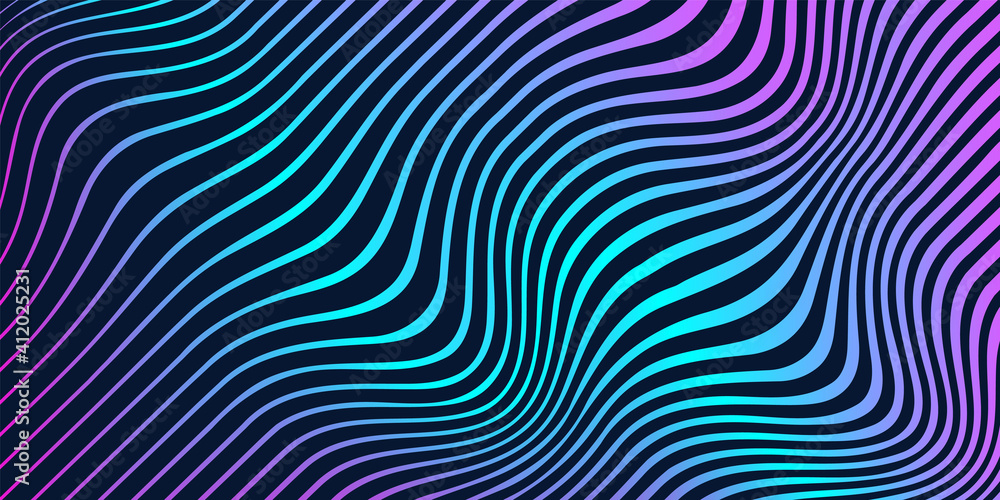 Abstract background with flowing lines wave. Vector illustration.