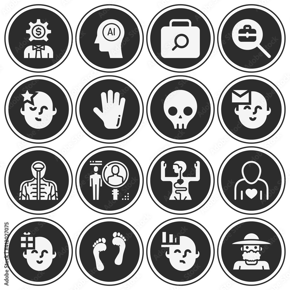 16 pack of hiring filled web icons set 16 pack of hiring filled web icons set
