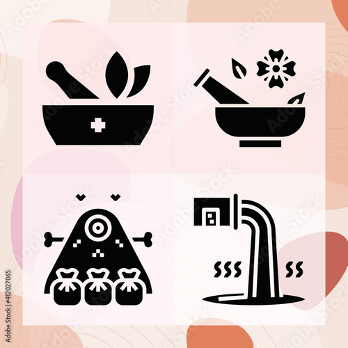 Simple set of remainder related filled icons