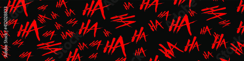 Joker laugh HA HA vector background
