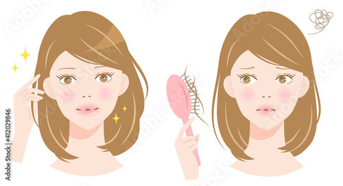 抜け毛　女性　ビフォアアフター