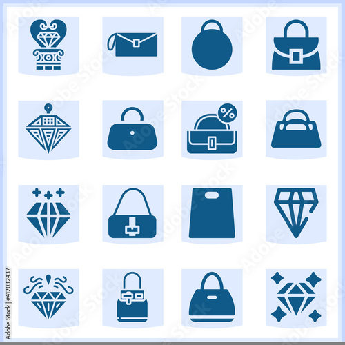 Handbag  related simple set. 16  filled