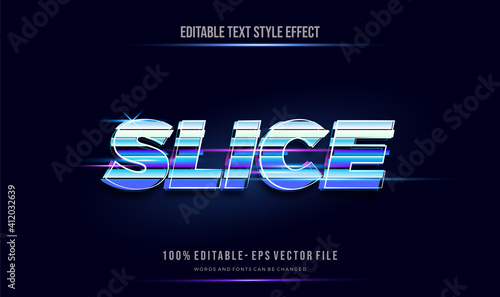 futuristic Text style Effect. editable text vector file.