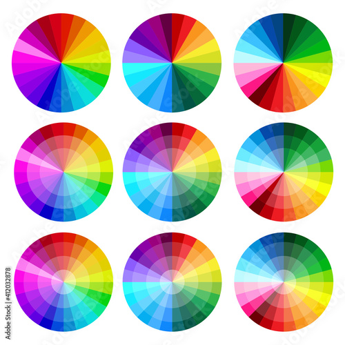 Palette circle. Chart concept. Vector design. Stock image. EPS 10.