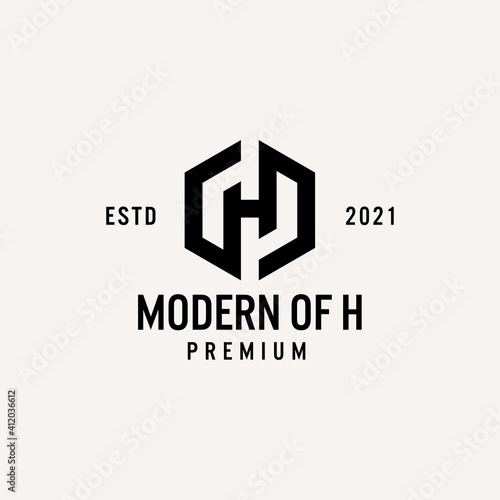 Vector Template Initials of H, Modern, Future, Hexagon Free Download Vector Template Initials of H, Modern, Future, Hexagon - GFXLoad