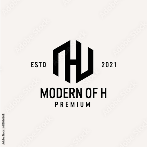 Vector Template Initials of H, Modern, Future, Hexagon Free Download Vector Template Initials of H, Modern, Future, Hexagon - GFXLoad