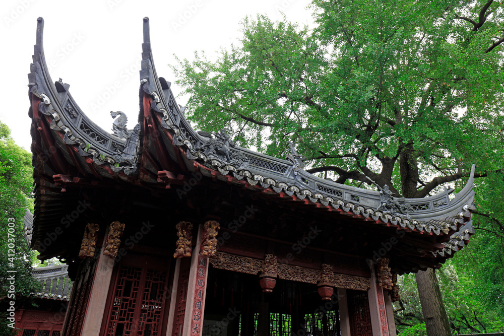 China classical architecture in Yu Garden, Shanghai, China