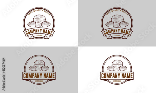 Nut house logo design in white background