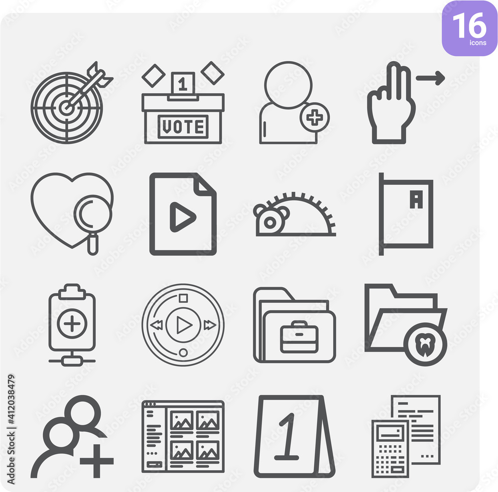 Simple set of count related lineal icons. Simple set of count related lineal icons.