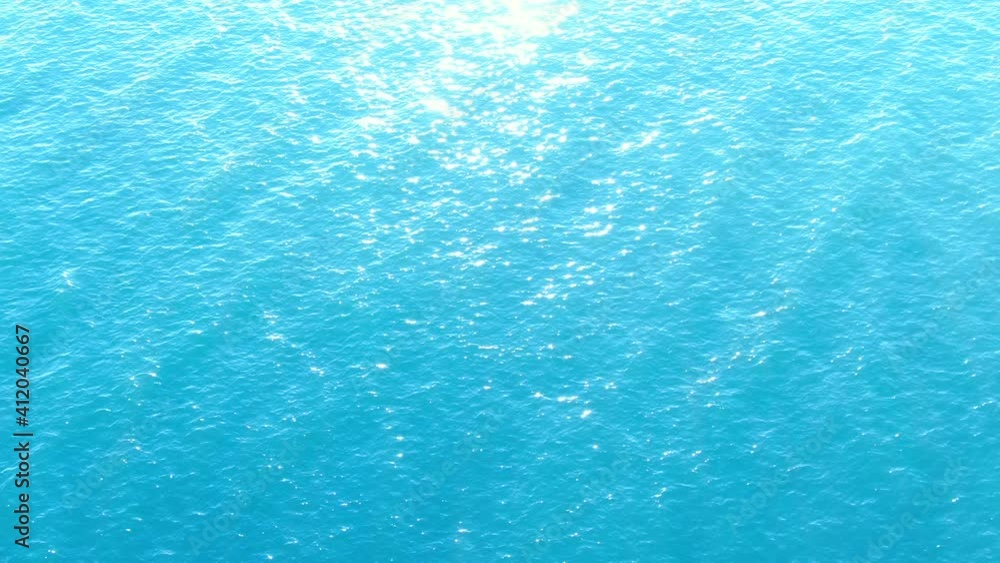 Calm Ocean Waves and Glowing Sunlight Aerial Shot Calm Ocean Waves and Glowing Sunlight Aerial Shot