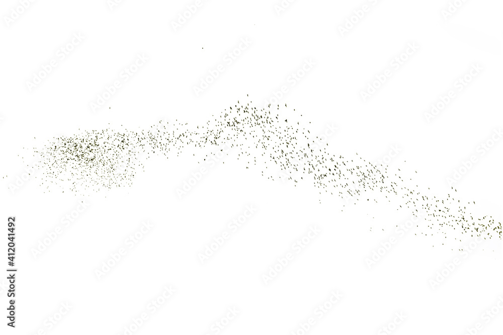Obraz premium isolate Row of flying bats colony with white background