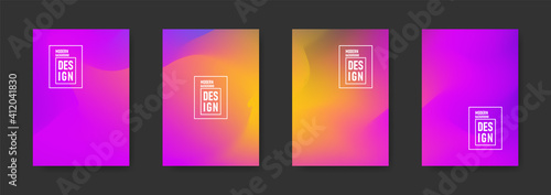 Abstract blurred gradient background. Colorful smooth banner template. Mesh backdrop with bright colors. Vector © ribelco
