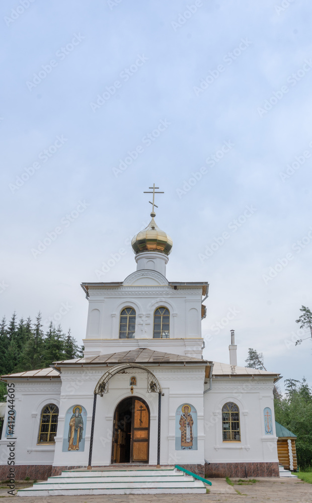 The Holy key. Okovetsky holy spring. Okovtsy, Selizharovsky district, Tver region, Russia.