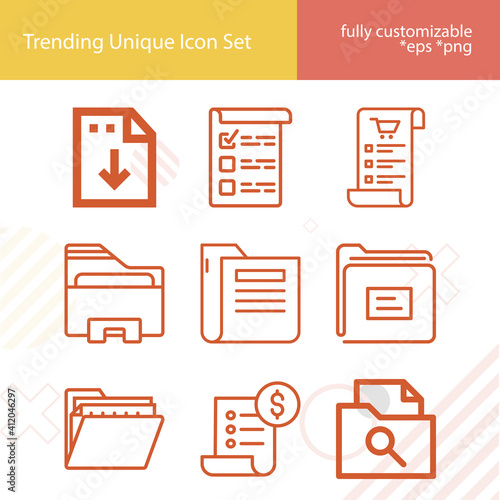 Simple set of nach related lineal icons.