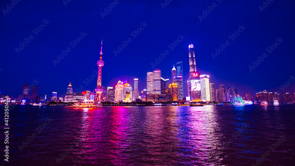 Night view of Shanghai Bund, China
