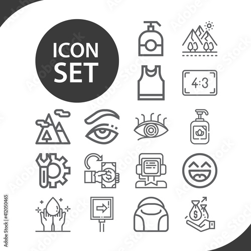 Simple set of side related lineal icons.