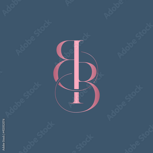 BB letter logo alphabet monogram icon symbol