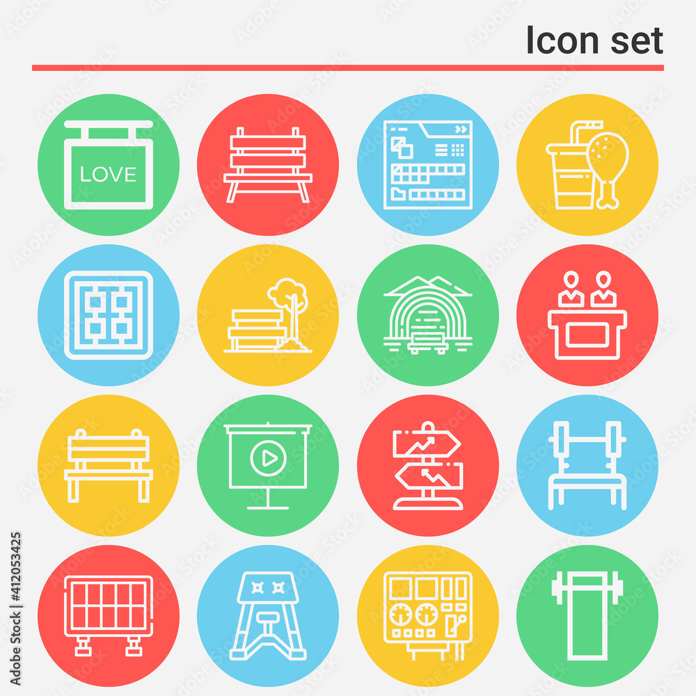 16 pack of judges lineal web icons set 16 pack of judges lineal web icons set