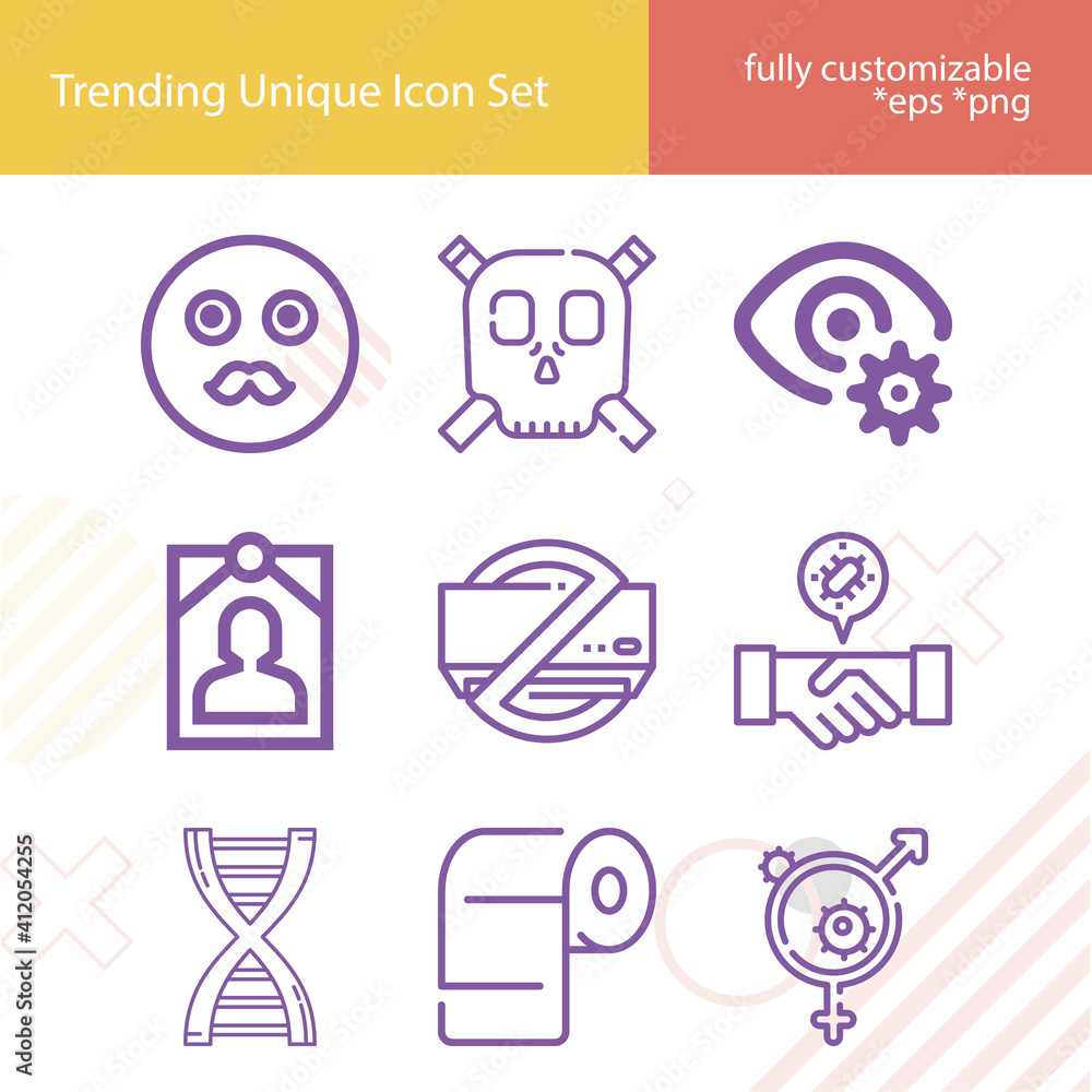 Simple set of inherited related lineal icons. Simple set of inherited related lineal icons.
