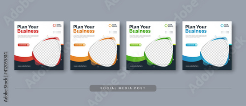 Plan your business social media post template