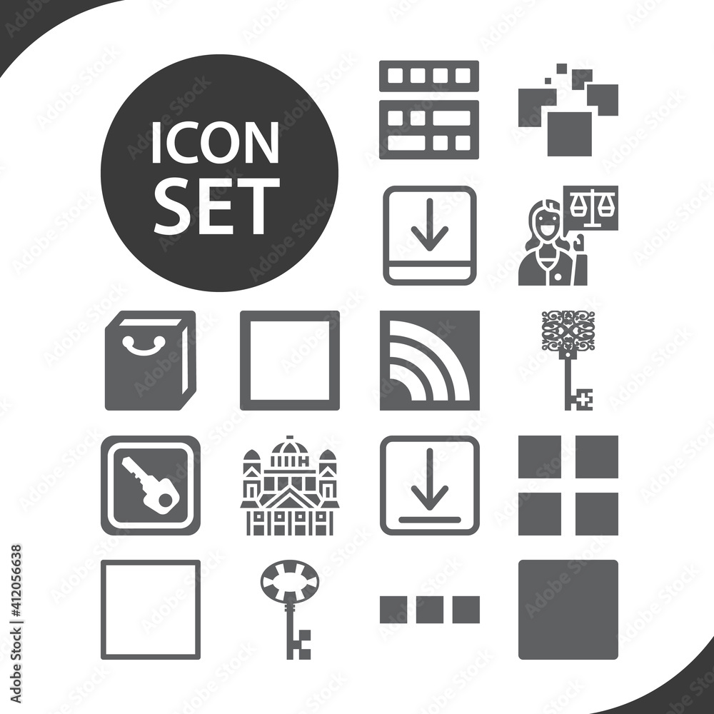 Simple set of honest related filled icons.